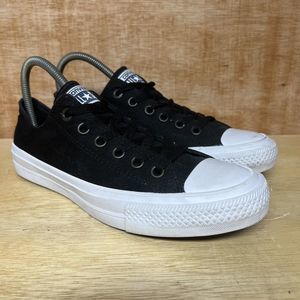 Converse Chuck Taylor All Star II OX 150149C Black/White Men's Size 6 Women's 8